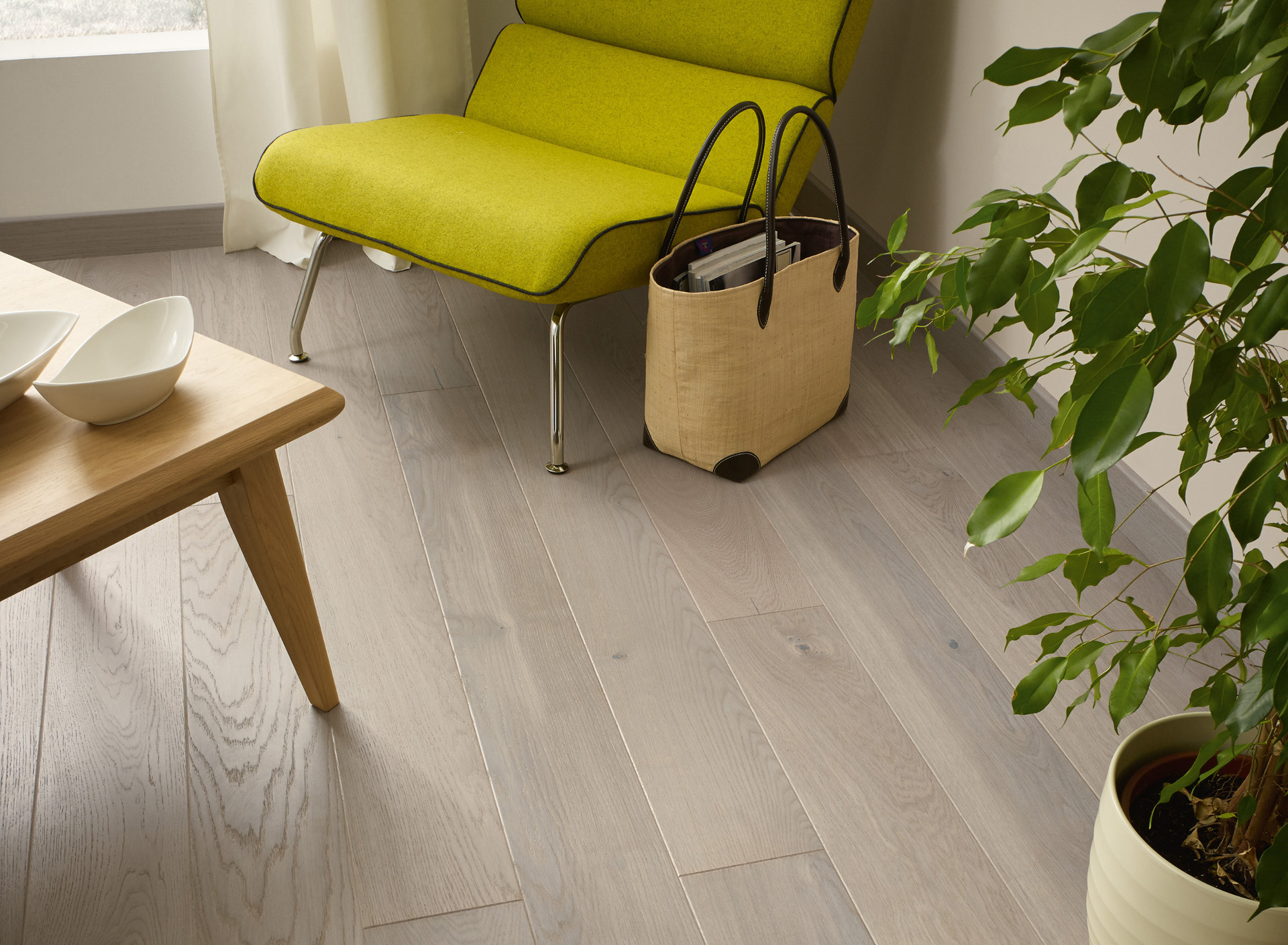 Grey engineered wood flooring, grey floor panels - Barlinek
