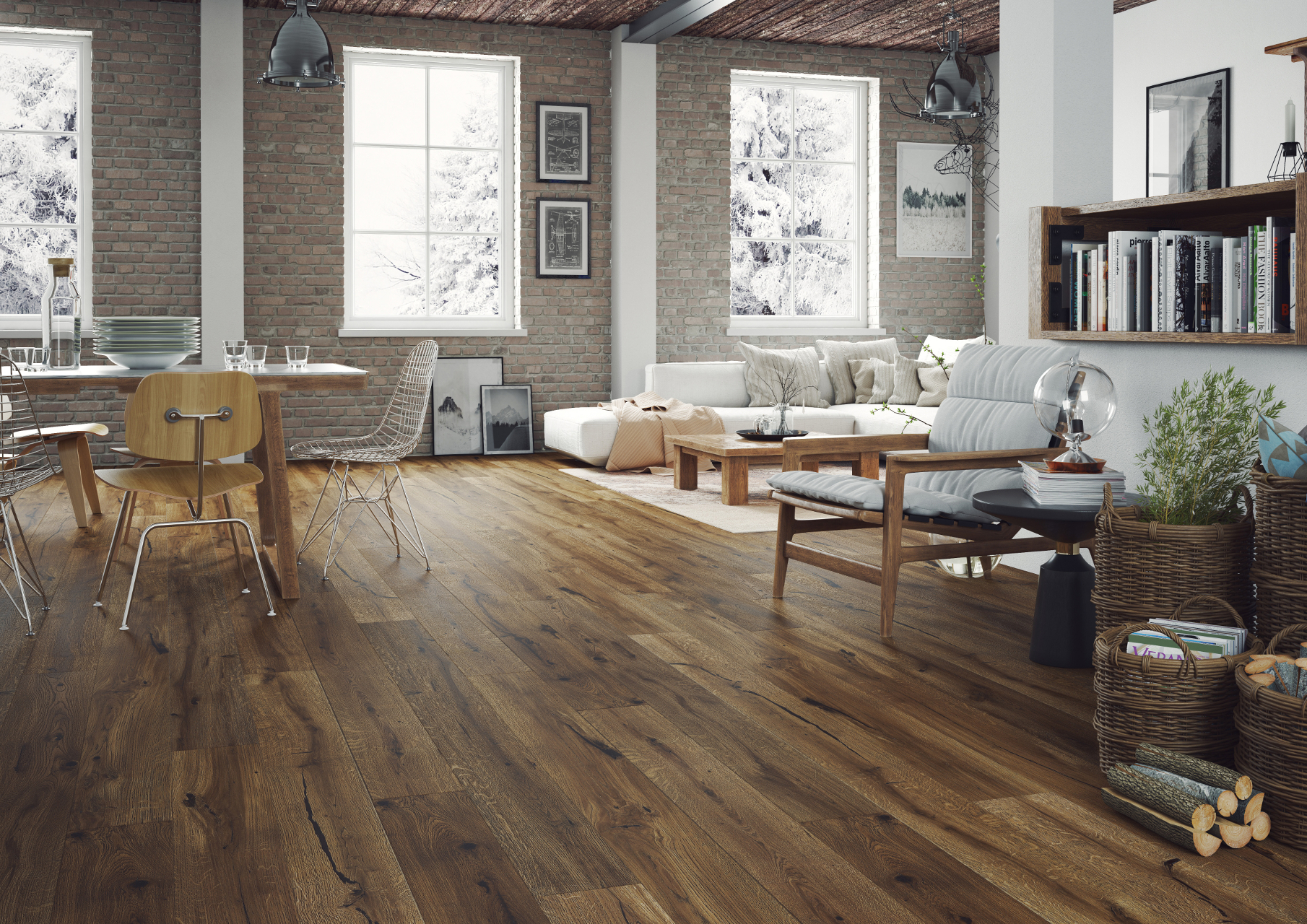 Rustic wood flooring, rustic oak engineered flooring - Barlinek