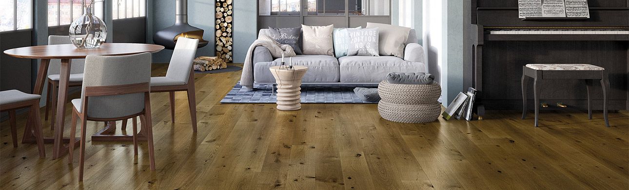 Engineered wood oak flooring - white, gray, other colors - Barlinek